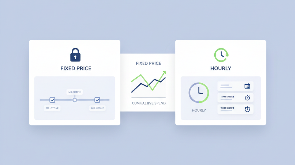fixed price vs hourly MVP development cost USA