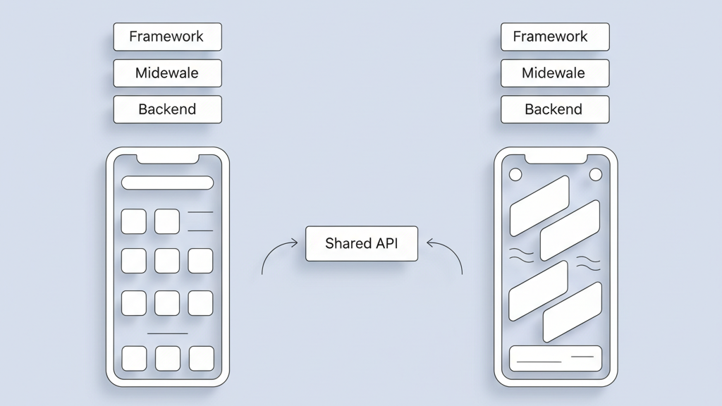 Flutter vs React Native for MVP apps comparison