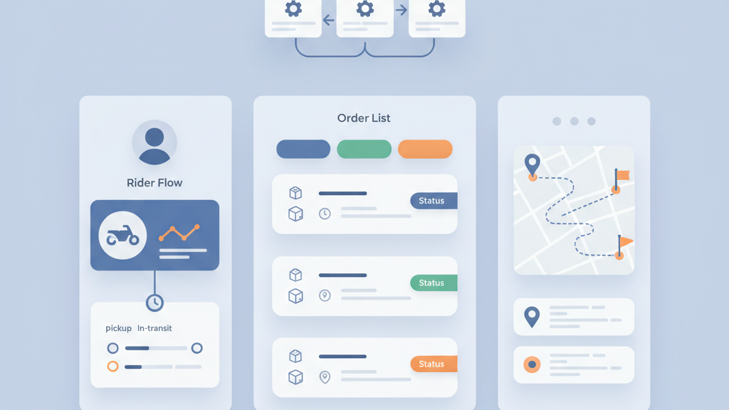 FlutterFlow on demand delivery app MVP build and validation service