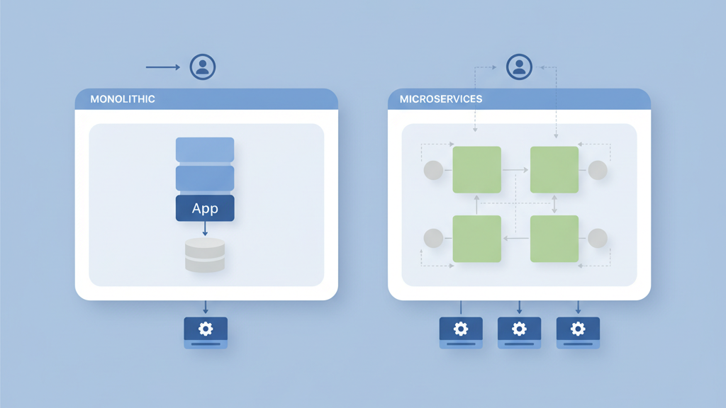 Microservices vs monolith architecture comparison for startups