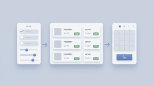 real estate marketplace platform MVP listings and search