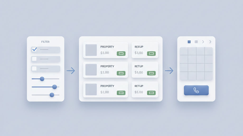 real estate marketplace platform MVP listings and search
