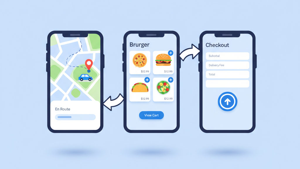 FlutterFlow on demand delivery app MVP development agency services