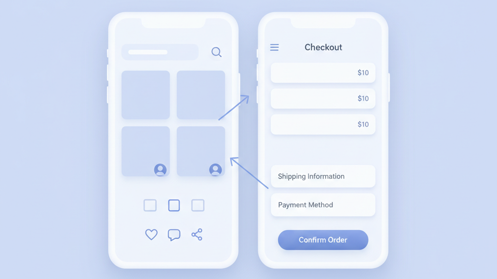 FlutterFlow social commerce app MVP product market fit validation for startups