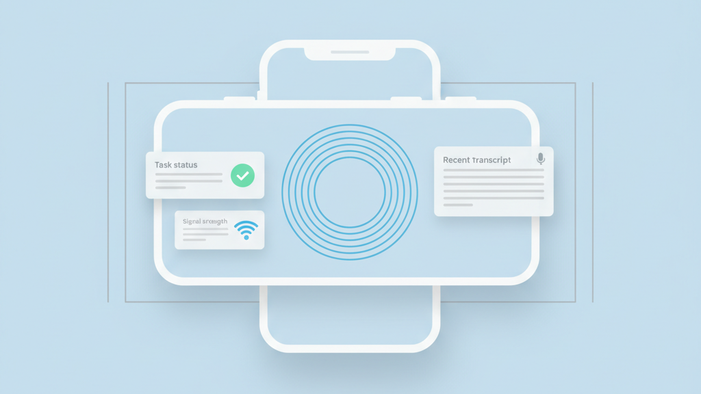 voice assistant application MVP for hands free workflows
